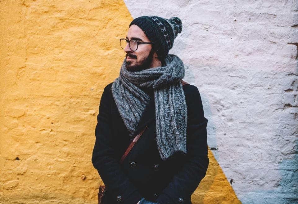Wool Knit Scarf